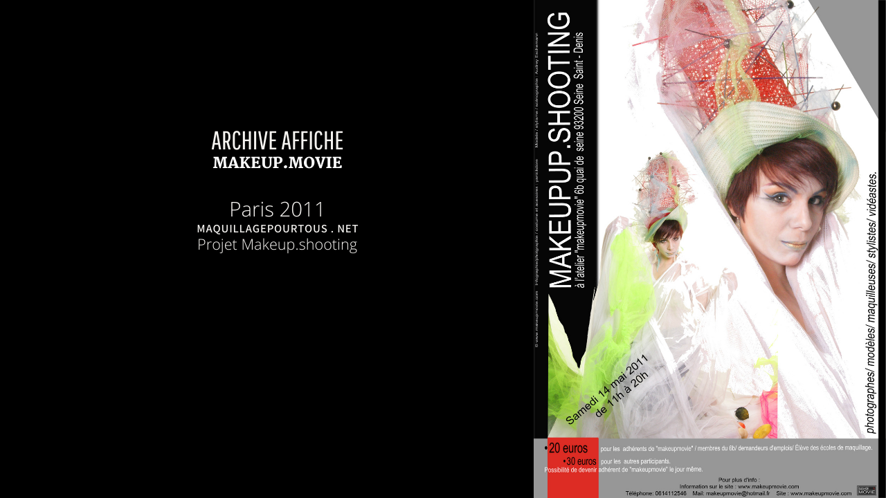 Projet Makeup.shooting,  Thème 