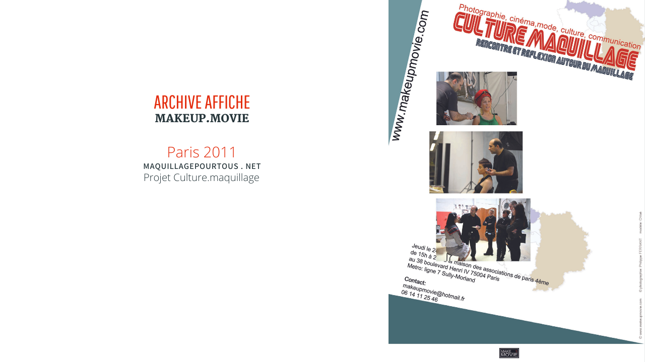 Projet Culture.maquillage, Thème métier de 