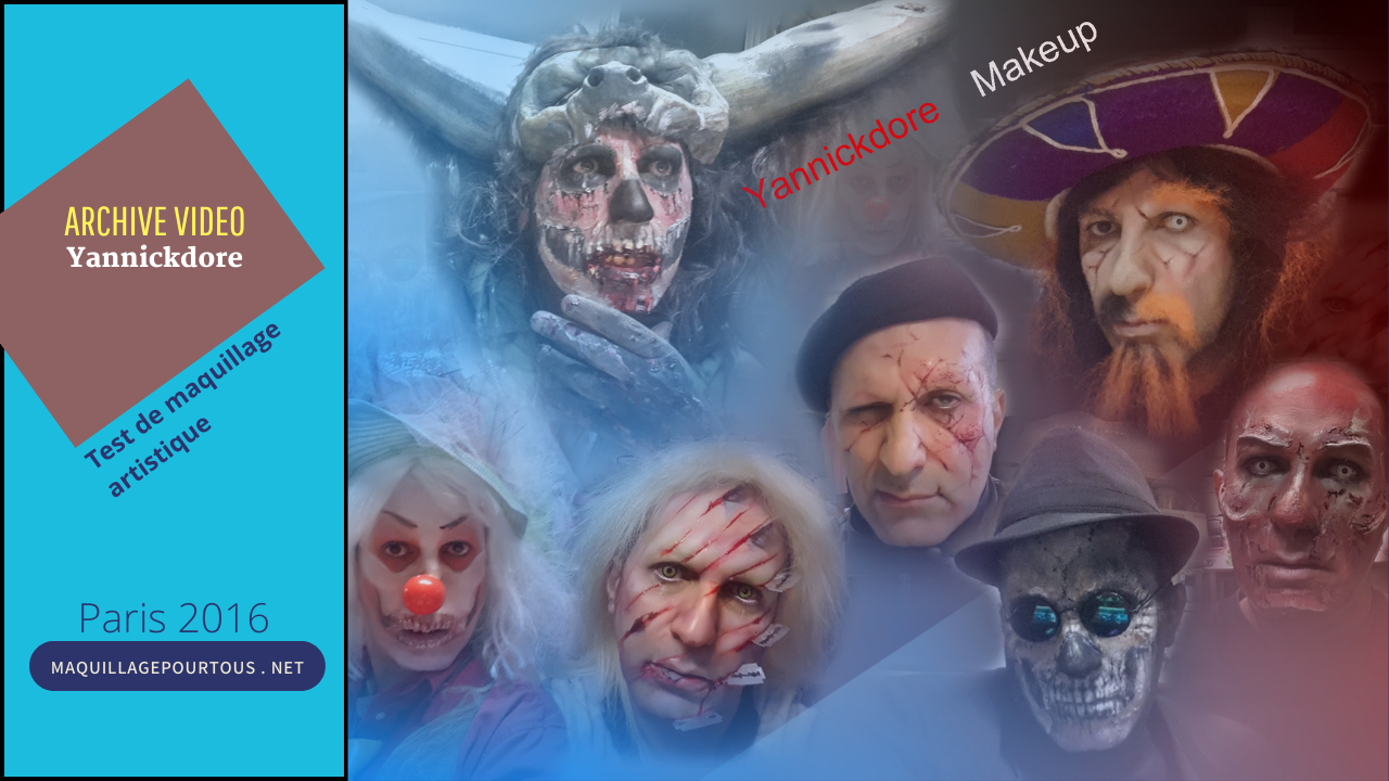 Test d'auto maquillage et face painting  